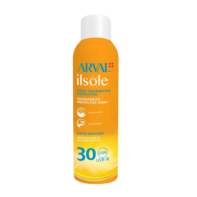 Spray Trasparente Protettivo SPF30 - 200ml Spedizione Mondiale