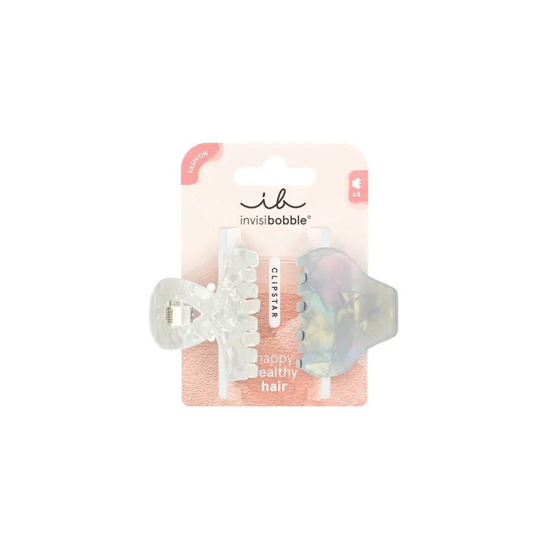Invisibobble Clipstar M Pearly Frost 2 Pz Di Tendenza
