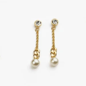 Orecchini Con Top In Metallo Dorato E Anello In Resina Marmorizzata Ottanio E Pendente Animalier Compra Oggi Stesso