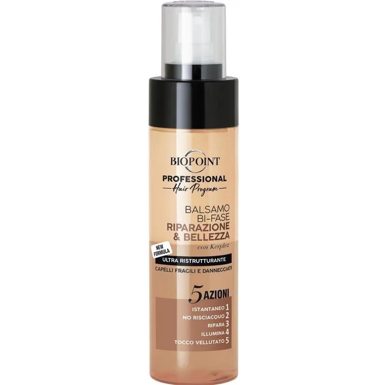 Alta Qualità Biopoint - Balsamo Bi-fase Riparazione E Bellezza Con Keraplex 200 Ml.