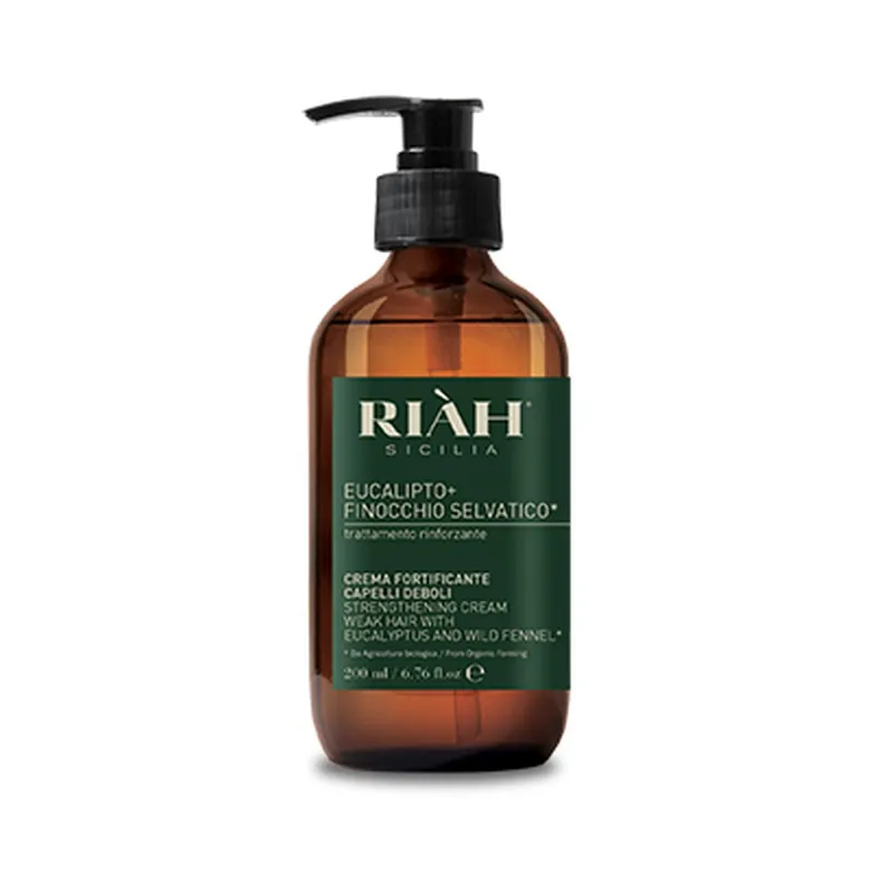 Certificato Riah Crema Fortificante Eucalipto+finocchio Selvatico Capelli Deboli 200 Ml