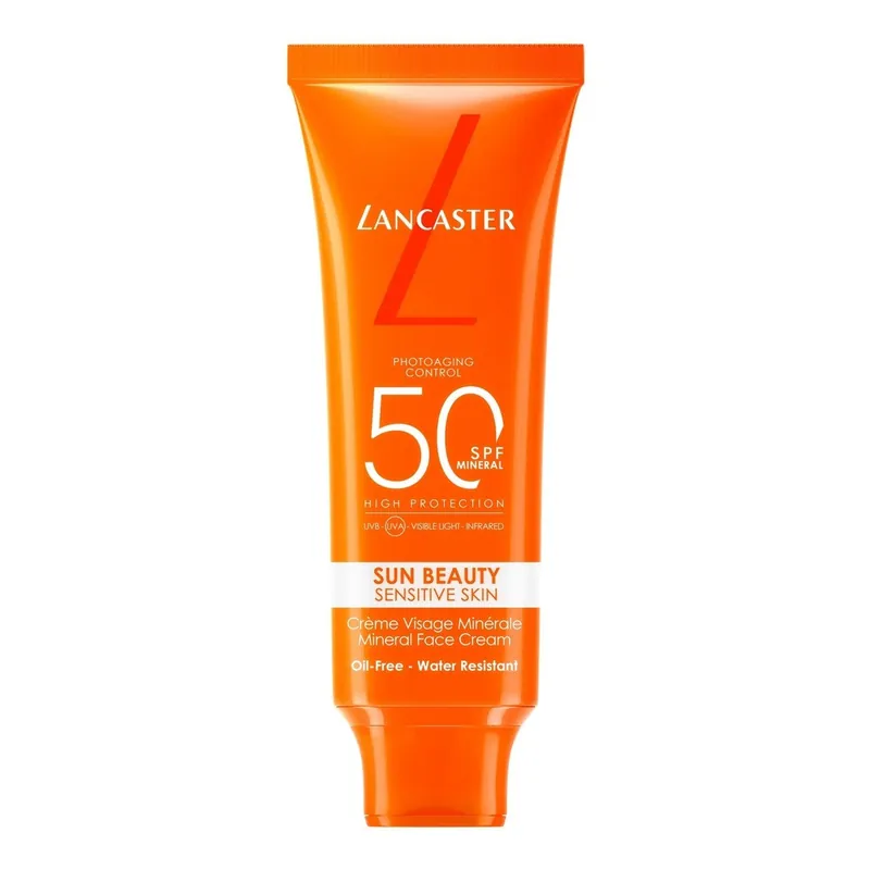 Sconto Lancaster Sun Beauty Sens Crema Viso Minerale Spf50 50ml