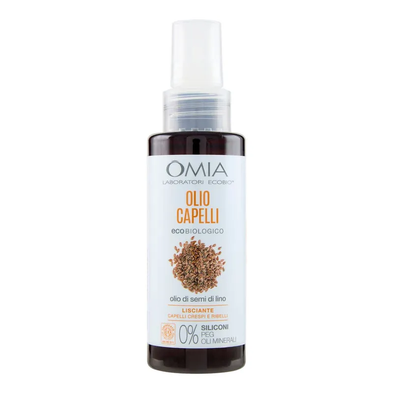 Ecobio Eco Biologico Olio Capelli Olio Di Semi Di Lino Lisciante Occasione Imperdibile