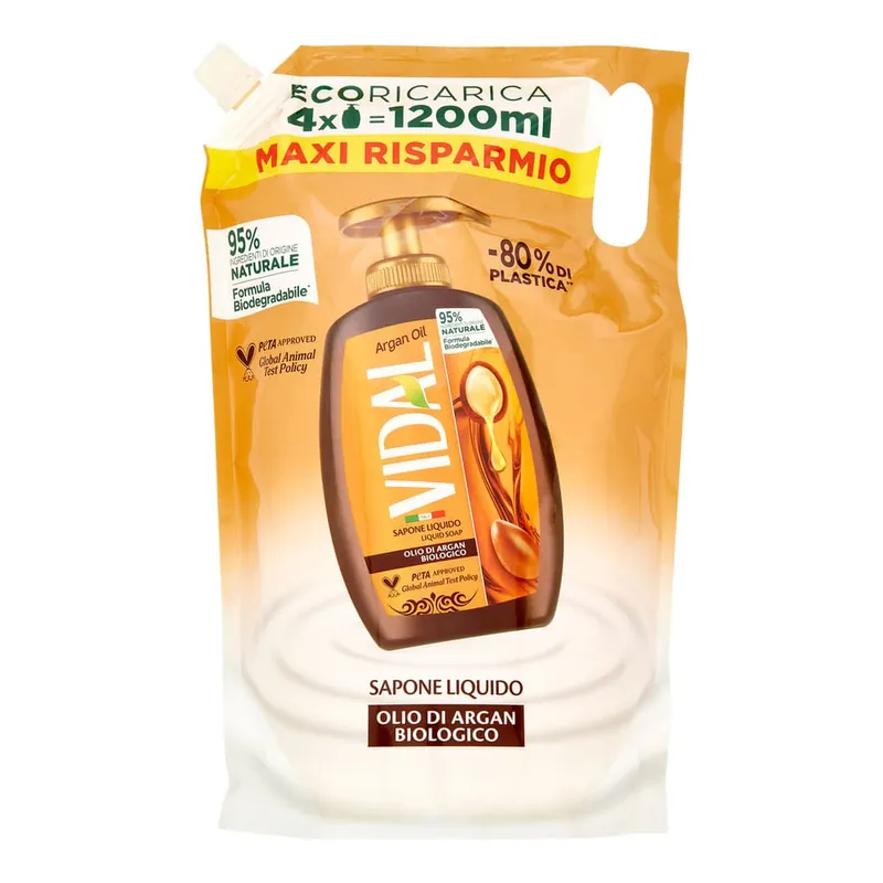 Promo Stagionale Argan Oil Sapone Liquido Olio Di Argan Biologico Ecoricarica