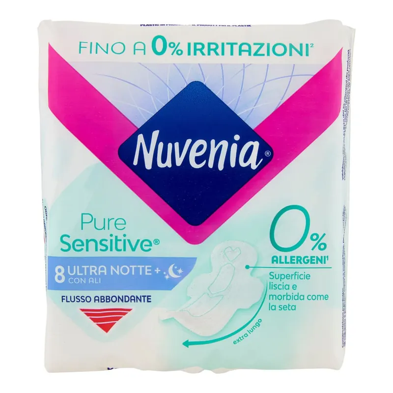Ultimissimo Modello Puresensitive Ultra Notte Con Ali 8 Pz