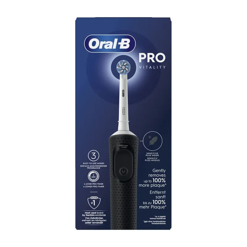 Spazzolino Elettrico Vitality Pro Black Sensitive Esclusivo
