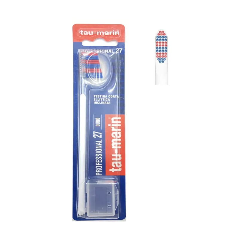 Professional 27 Spazzolino Con Setole Dure Per Gengive Forti Testine Ellittica Occasione Imperdibile
