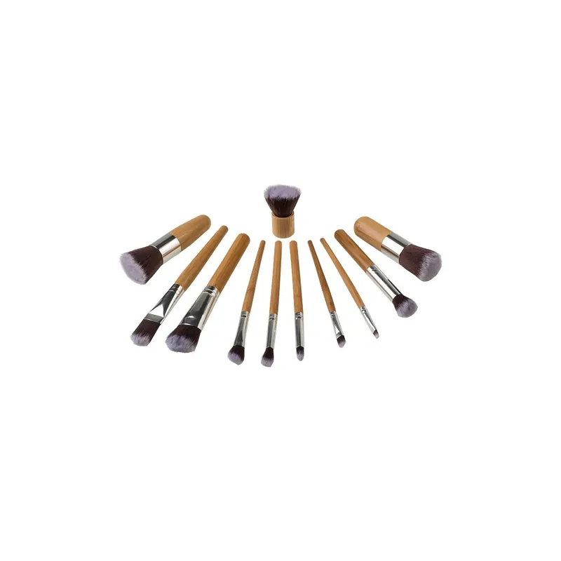 Zoe Ayla Professional Bamboo Eco Make-Up Brush Set 11PZ Garanzia Inclusa