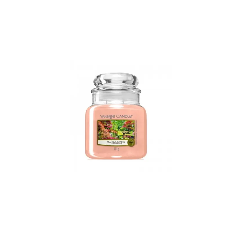 Premium Yankee Candle Tranquil Garden Candela Profumata Giara Media 411 G