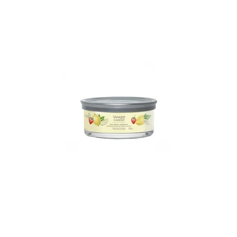 Autentico Yankee Candle Iced Berry Lemonade Candela Tumbler A 5 Stoppini Signature 340 G
