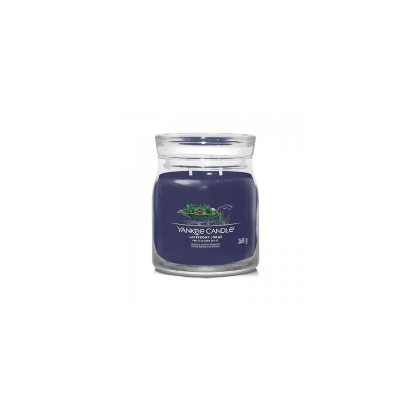 Autentico Yankee Candle Lakefront Lodge Candela Profumata In Giara Media 368 G