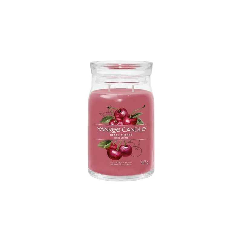 Acquista Ora Yankee Candle Black Cherry Candela Signature Jar Profumata Grande
