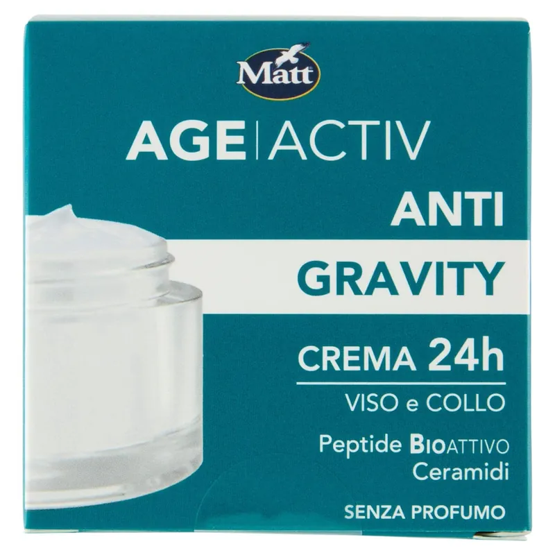 Matt Age Activ Anti Gravity Crema 24h Viso e Collo Peptide Bioattivo Ceramidi 50 ml Prezzo Conveniente