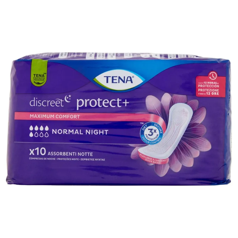 Tena discreet protect+ Normal Night Assorbenti Notte 10 pz Offerta Lampo