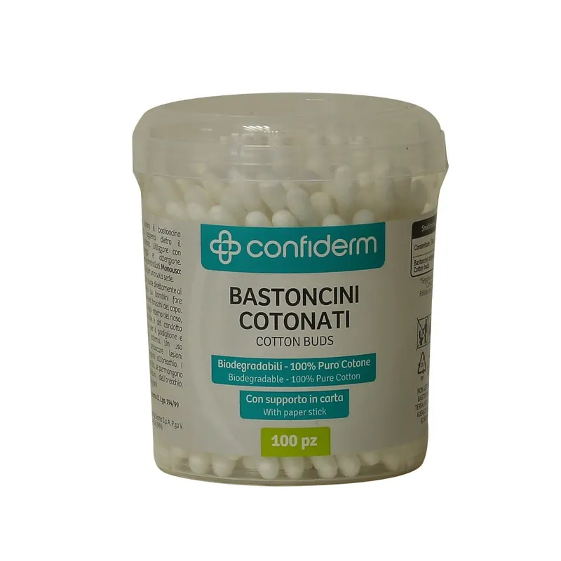 Confiderm Bastoncini Cotone 100pz Ultima Occasione