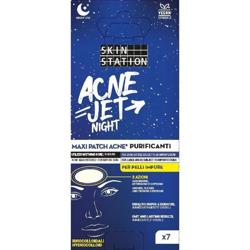 Originale SKIN STATION PATCH ACNE NOTTE 27 PEZZI