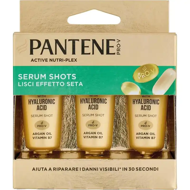 Garanzia Inclusa Pantene Pro-V Lisci Effetto Seta Serum Shots Active Nutri-Plex 3 x 15 ml