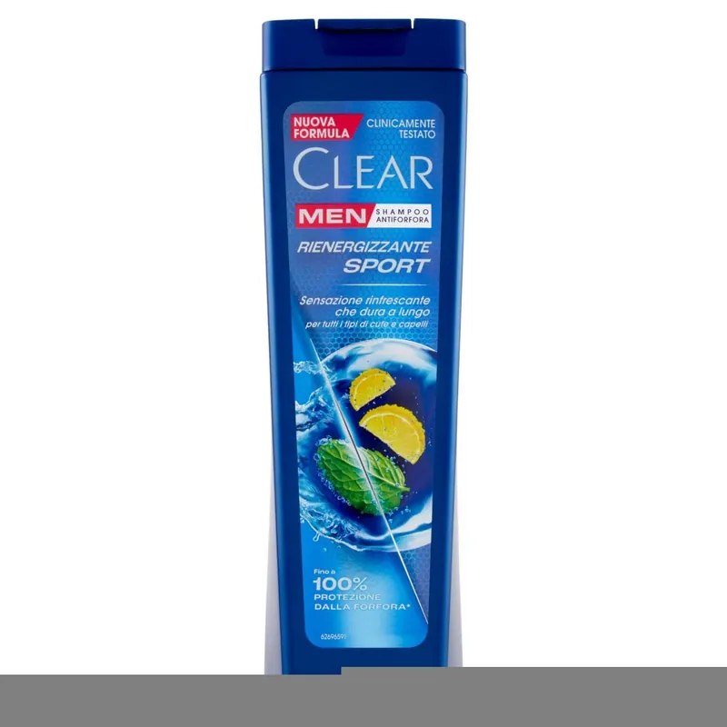 Clear Men Shampoo Antiforfora Rienergizzante Sport 225 ml Scelto Dai Clienti