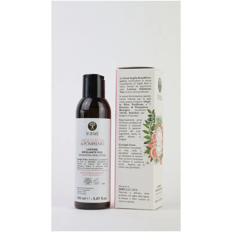 Argilla Rosa e Pompelmo Lozione Esfoliante 150ml Spedito Oggi